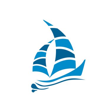 Sembol logo yat simge ulaşım araçları yelkenli deniz