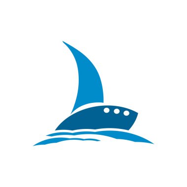 Sembol logo yat simge ulaşım araçları yelkenli deniz