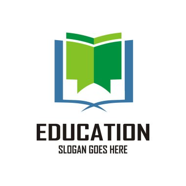 Eğitim logo sembol mezuniyet simge vektör çalışma 