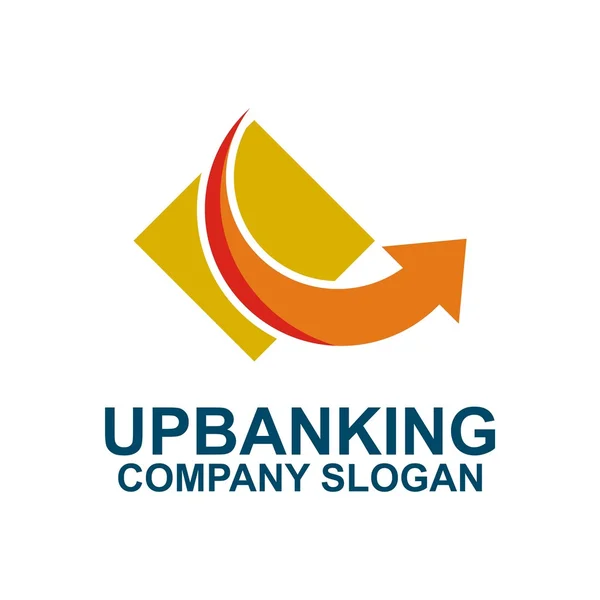 Дизайн логотипу банківська ікона фінансового бізнесу — стоковий вектор