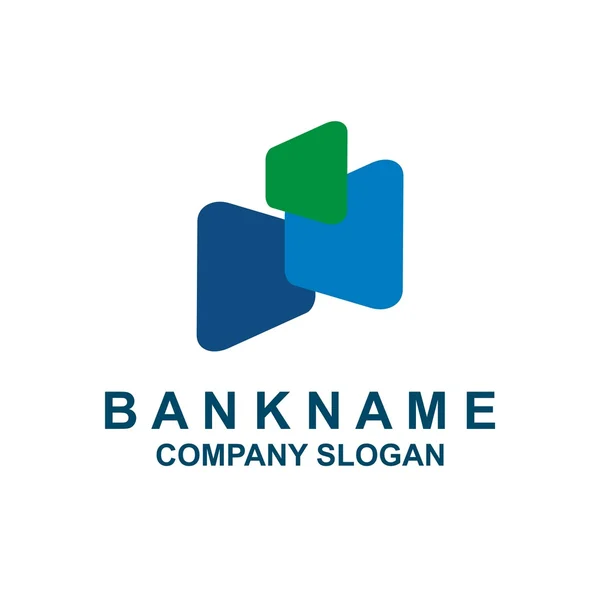 Logo design bancaire entreprise financière icône — Image vectorielle