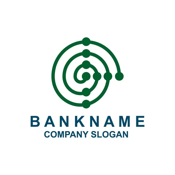 Logo ontwerp bancaire financiële sector pictogram — Stockvector