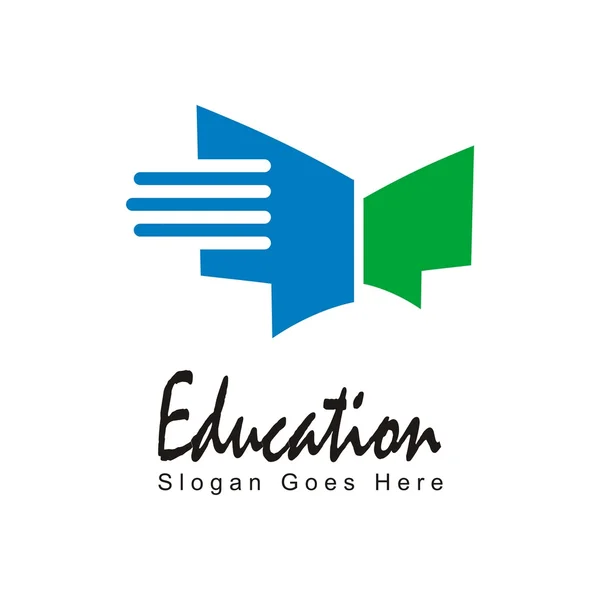 Educación logo estudio símbolo graduación icono vector — Vector de stock