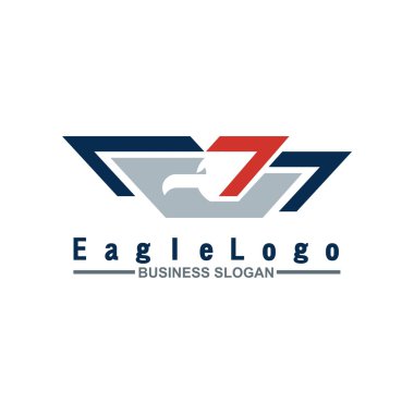 Symbol logo animals bird eagle icon design clipart