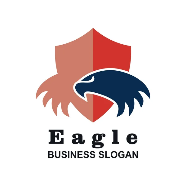 Símbolo logo animales pájaro águila icono de diseño — Vector de stock
