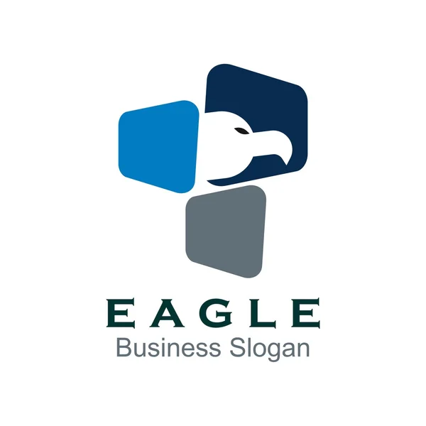 Símbolo logotipo animais pássaro águia ícone design — Vetor de Stock