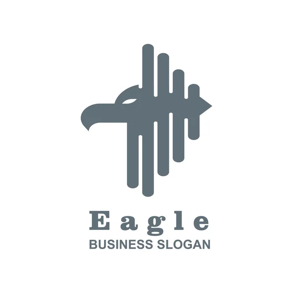 Símbolo logo animales pájaro águila icono de diseño — Vector de stock