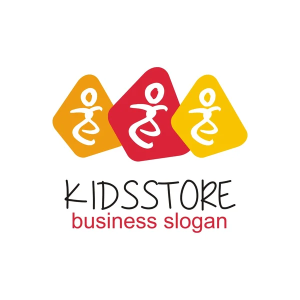 Niños tienda logo icono símbolo vector — Vector de stock