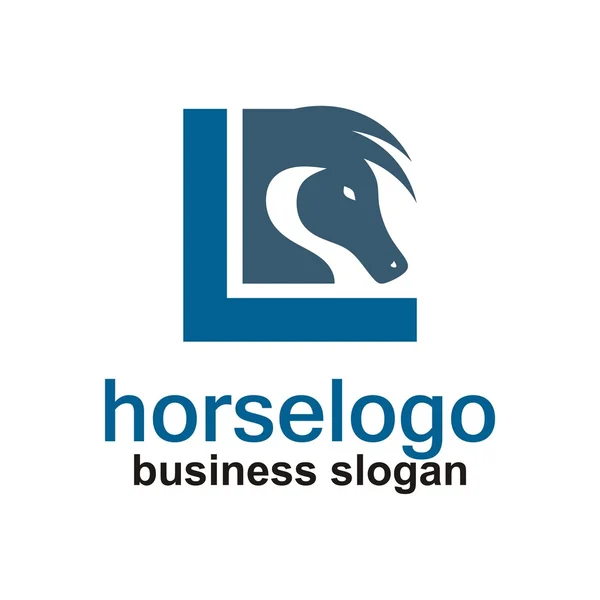 Dieren paard logo vector — Stockvector