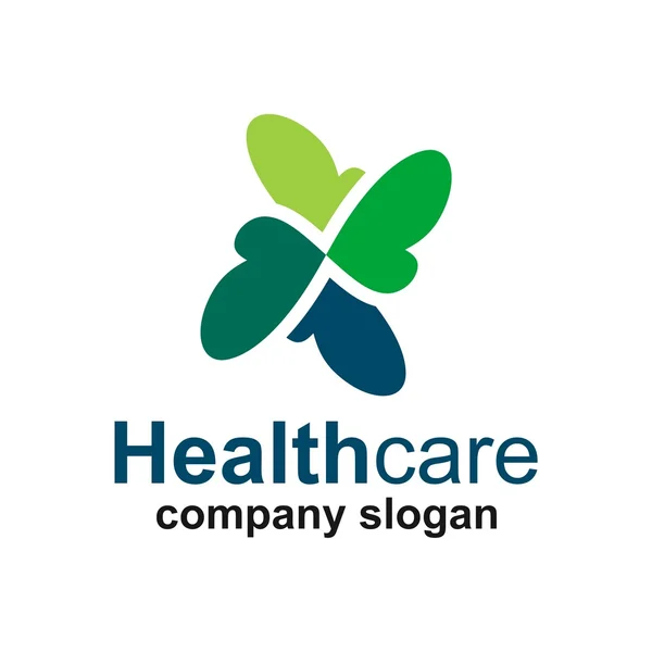 Υγειονομικής περίθαλψης σύμβολο λογότυπο φορέα — Διανυσματικό Αρχείο