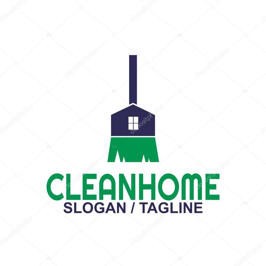 Abstract logo design cleaning tools symbol vector
