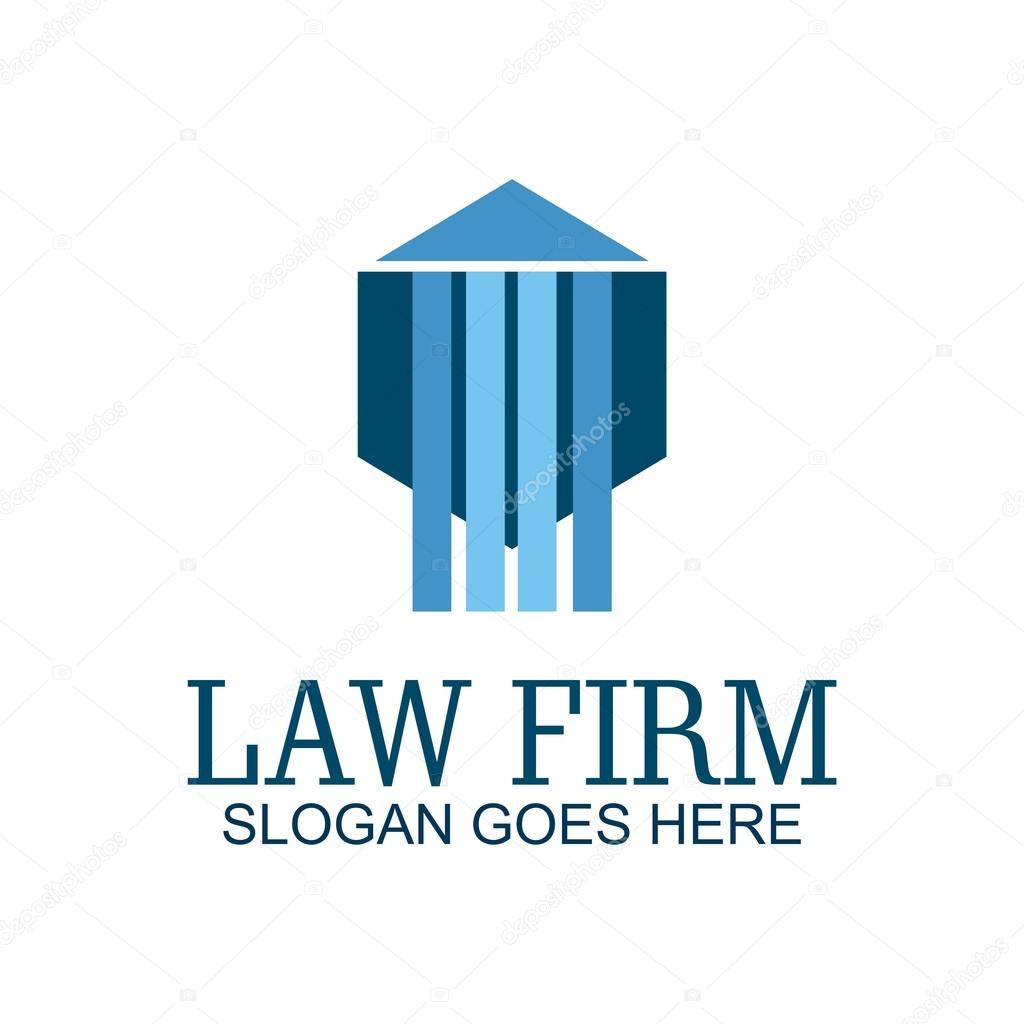Law Court or Bank House symbol Justice or Finance Icon Design Template Vector Illustration
