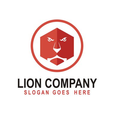 Yaban hayatı sembol simge tasarlamak vektör hayvanlar logo kafa Aslan Kral