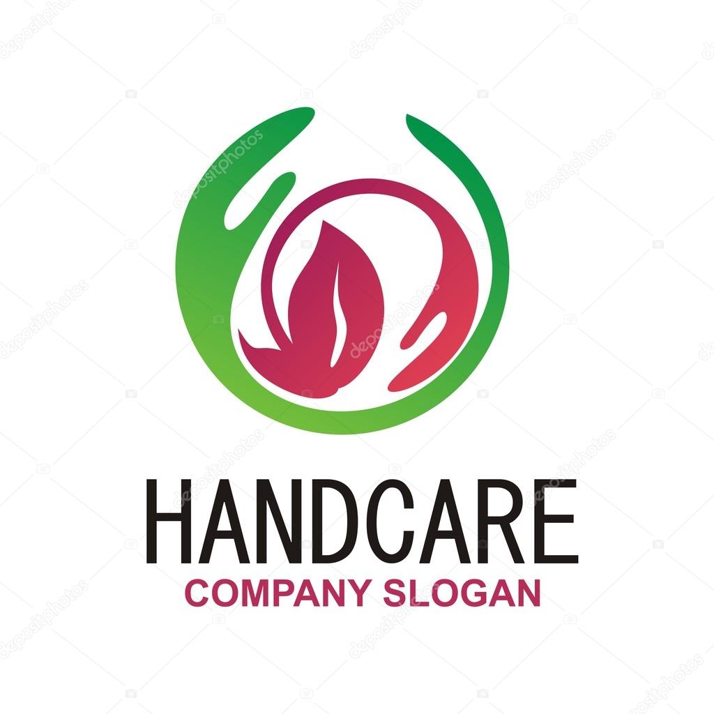 Design icon logo handcare healthy freshener medicine harmony natural oil symbol vector