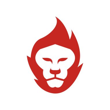 Logo hayvan simge vektör Aslan Kral