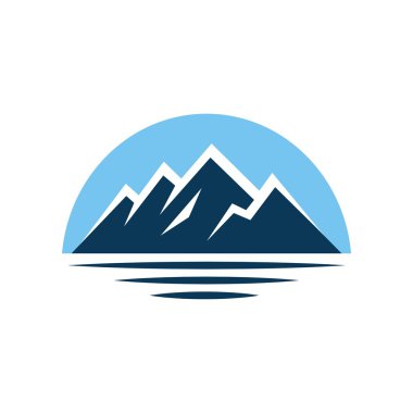 Dağ tasarım sembol logo vektör