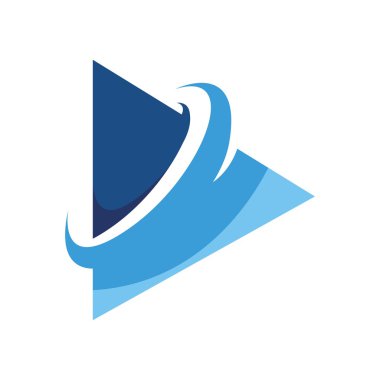 Multimedya ve video logo eğlence simge vektör