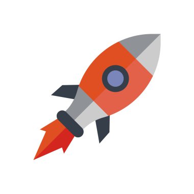 Logo roket simge vektör