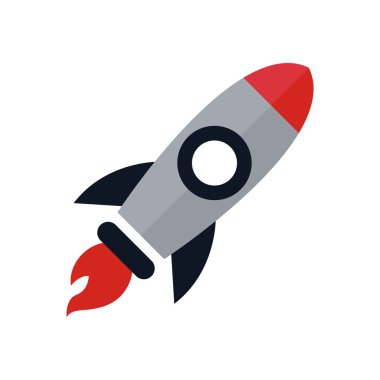 Logo roket simge vektör
