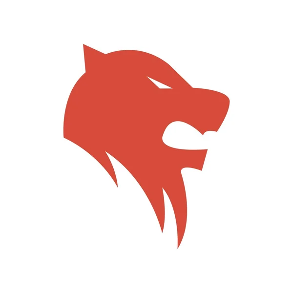 Lion roi logo animal symbole vecteur — Image vectorielle