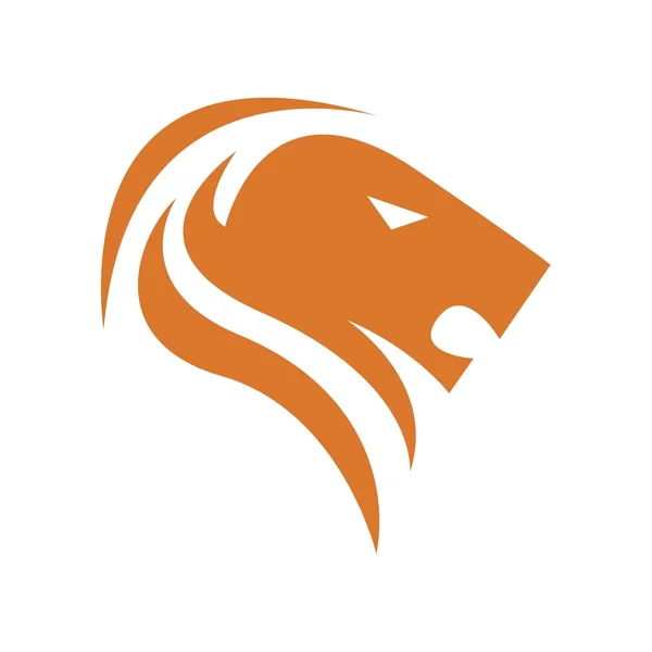 Lion roi logo animal symbole vecteur — Image vectorielle