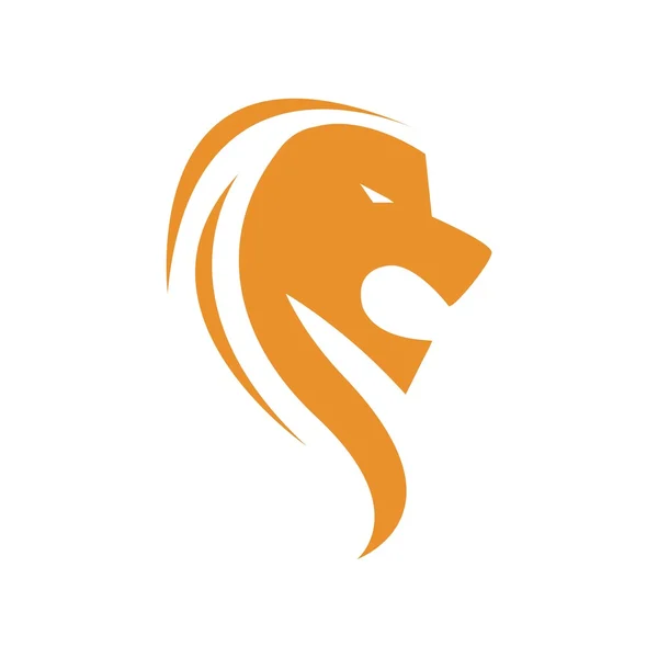 Lion roi logo animal symbole vecteur — Image vectorielle