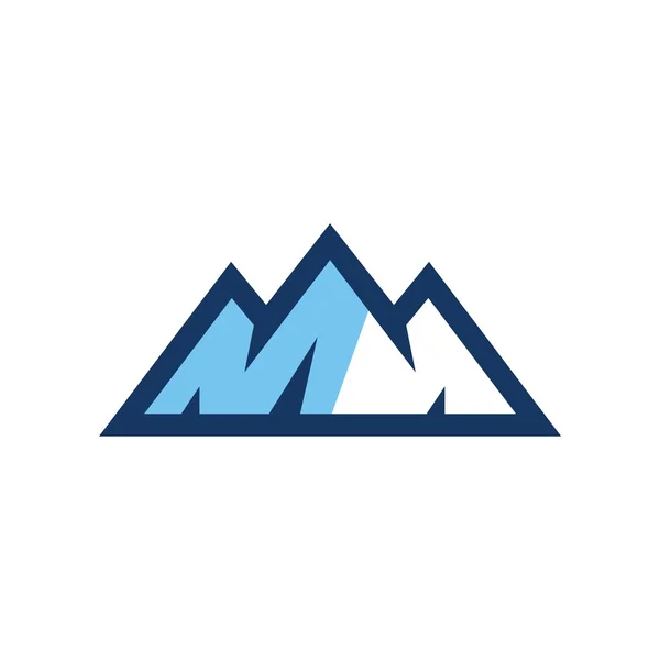Berg ontwerp symbool logo vector — Stockvector
