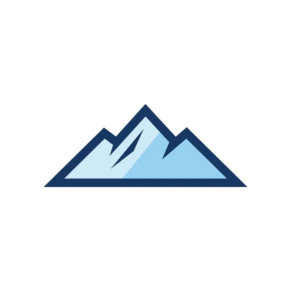 Montagna simbolo di design logo vettoriale — Vettoriale Stock