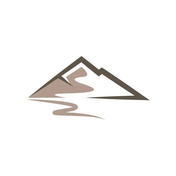 Mountain design symbol logo vector — Stock Vector