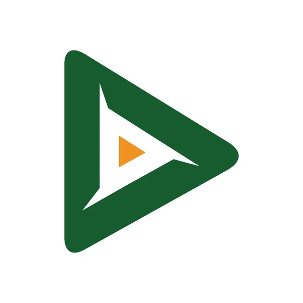 Multimedia & video logo di intrattenimento simbolo vettoriale — Vettoriale Stock