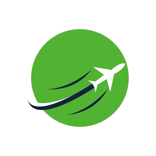 職業ロゴ飛行機旅行シンボル ベクトル — ストックベクタ