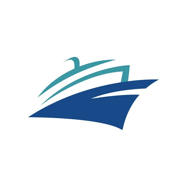 Logo Yacht Transport Segelboot — Stockvektor
