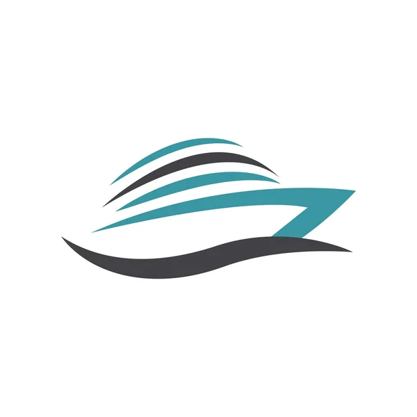 Logo Yacht transporte veleiro — Vetor de Stock