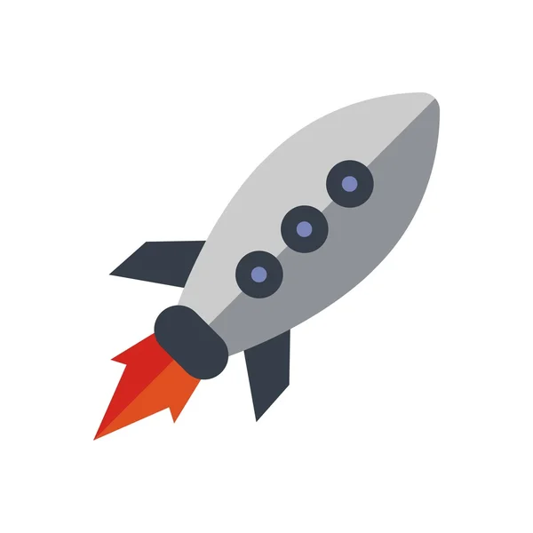 Logo cohete icono vector — Vector de stock