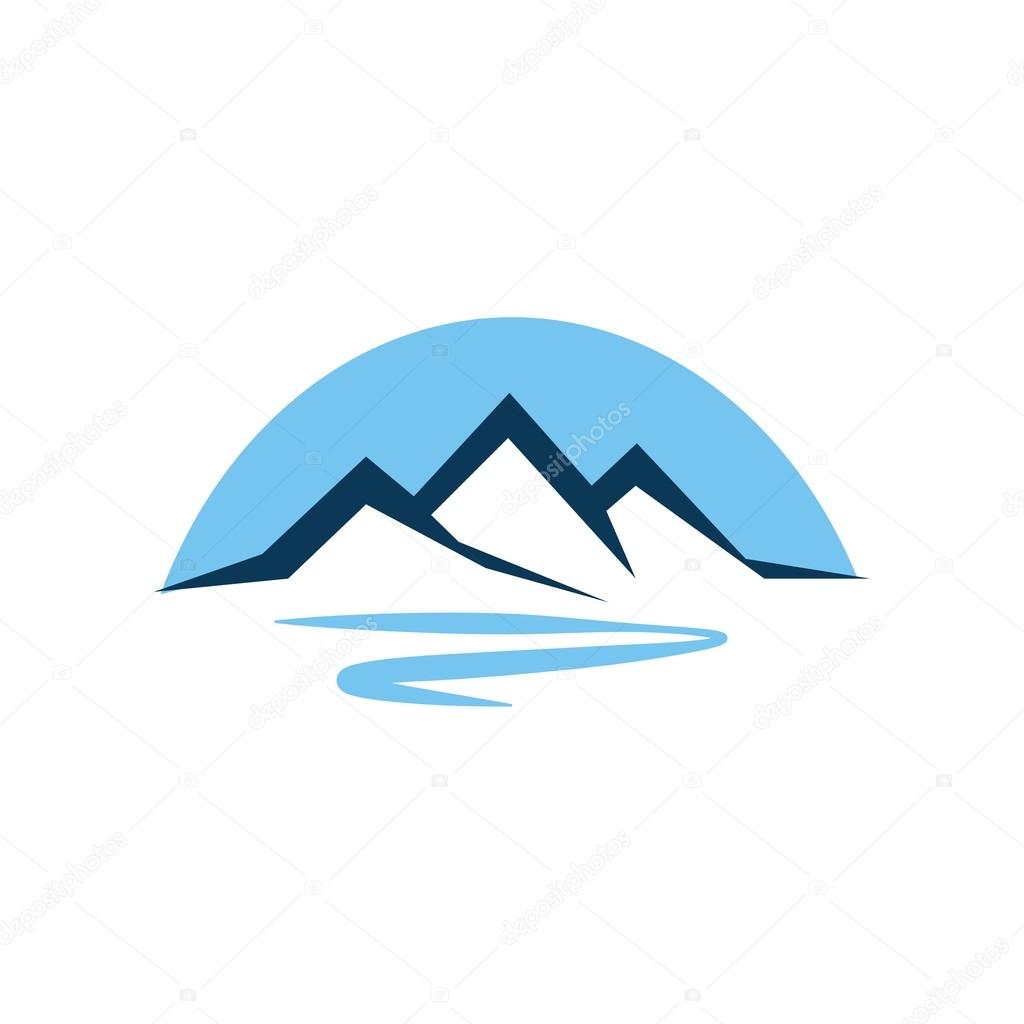 Mountain design symbol logo vector Stock Vector Image by ©Friendesigns