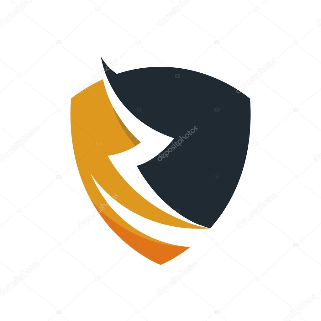 Abstract logo design security Lock icon password protection business symbol Vector