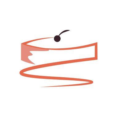 Doğum günü pastası Logo simge vektör