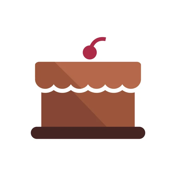 Birthday cake Logo symbol vector — Stock Vector
