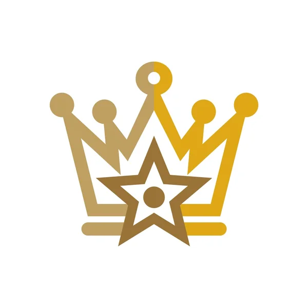 Design couronne logo vecteur — Image vectorielle