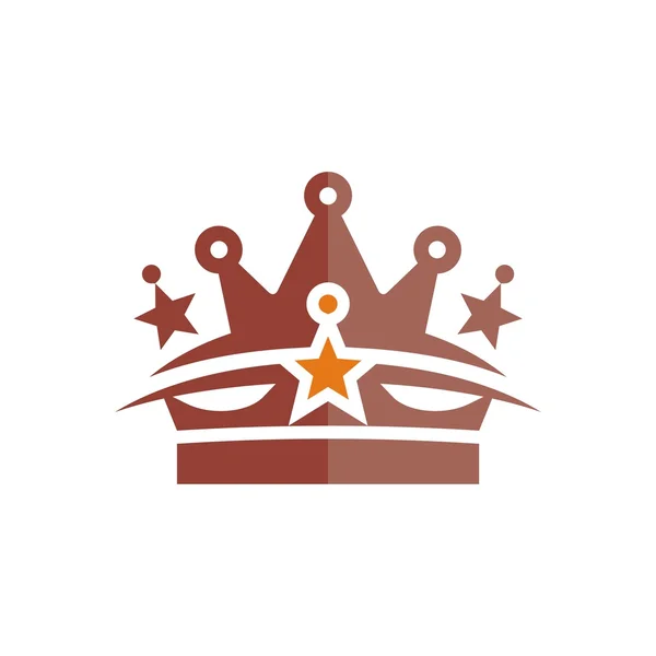 Design logotipo coroa majestoso vetor —  Vetores de Stock