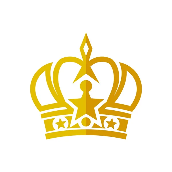 Дизайн логотипу корона величний вектор — стоковий вектор