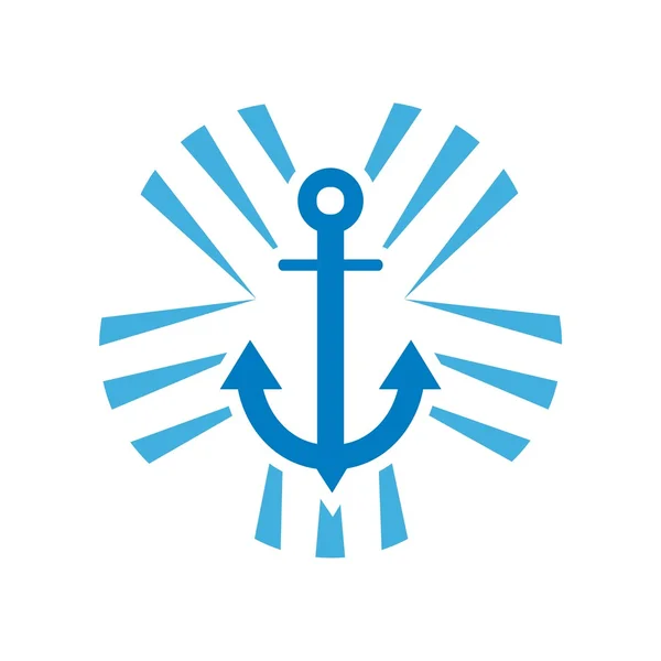 Yacht logo design vector — Stock Vector