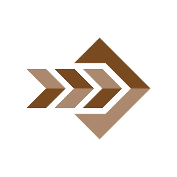 Símbolo ícone logotipo do vetor seta —  Vetores de Stock