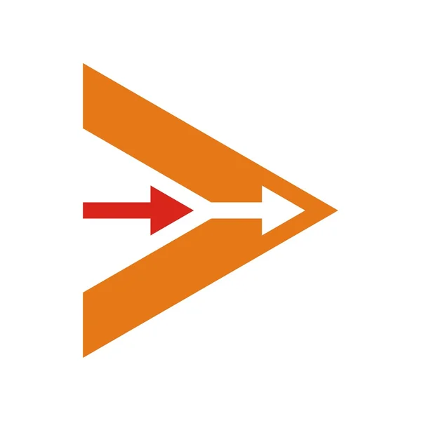 Símbolo flecha vector logo icono — Vector de stock