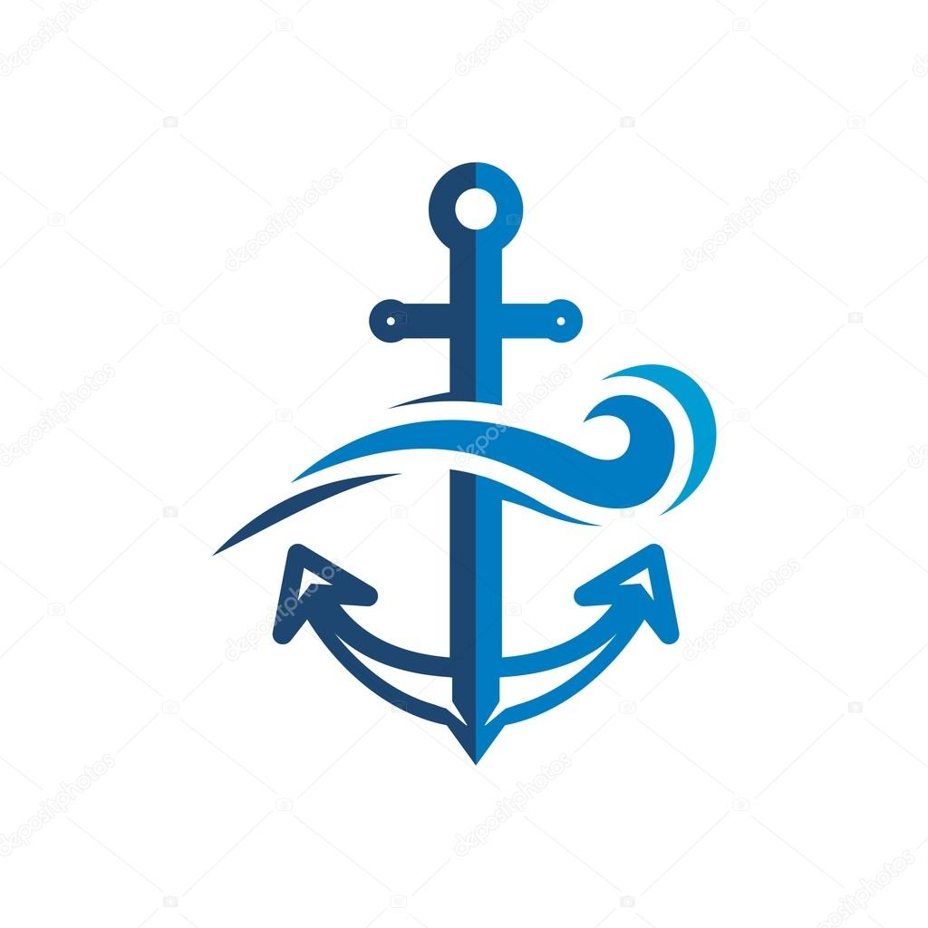 Symbol Tools Achor Sailor Ship Vector Summer illustration design Logo