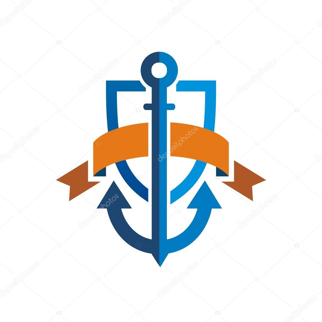 Symbol Tools Achor Sailor Ship Vector Summer illustration design Logo