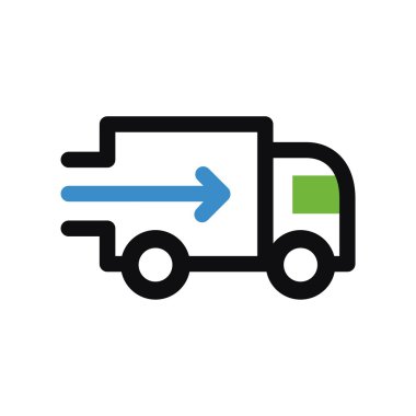 Araba hızlı teslimat logo vektör