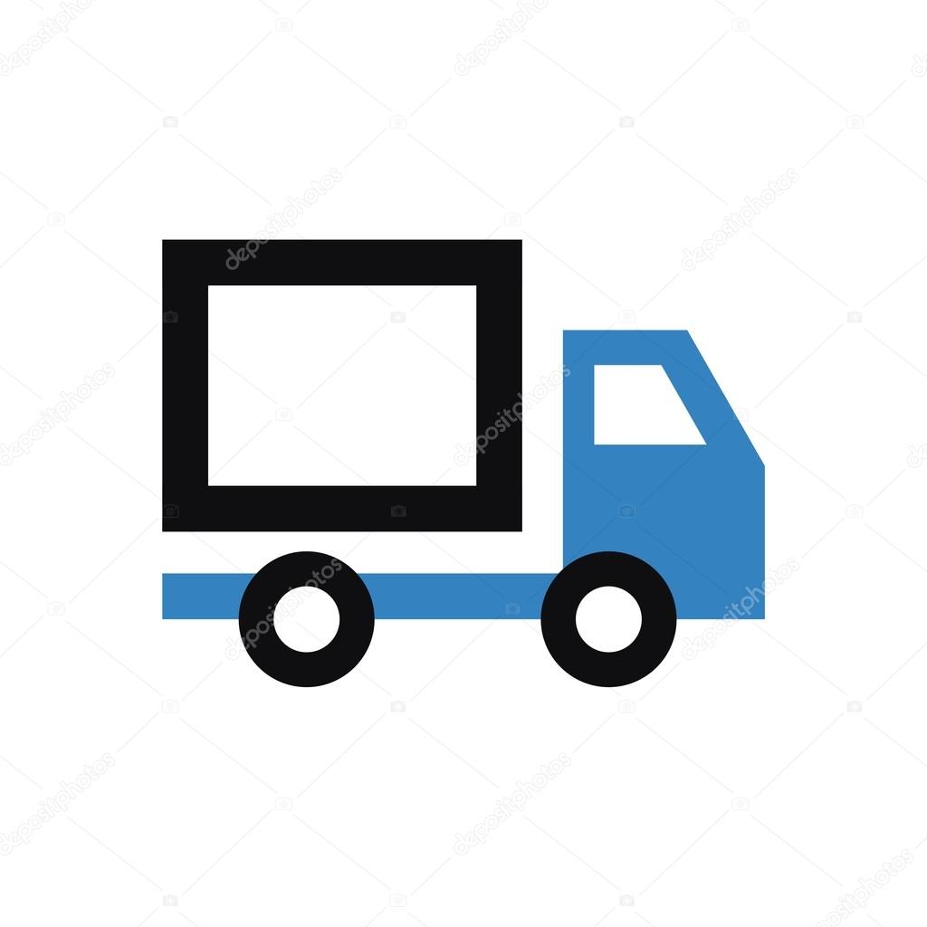 Graphic design logo delivery fast car handling service order symbol vector