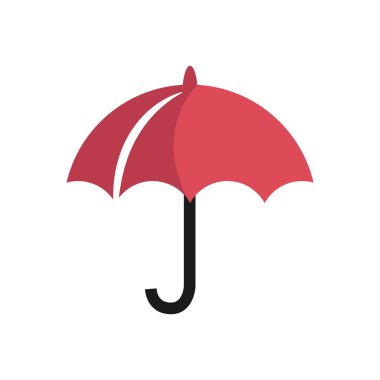Şemsiye logo sembol yağışlı sezon vektör
