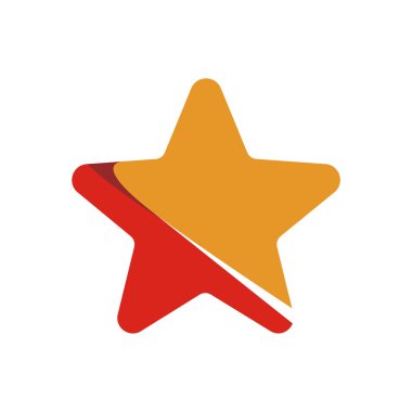 Yıldız logo simge vektör
